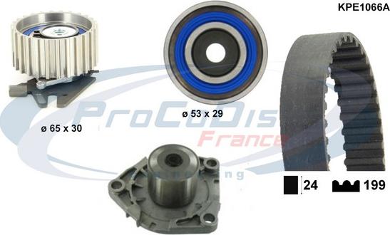 Procodis France KPE1066A - Водяний насос + комплект зубчатого ременя avtolavka.club