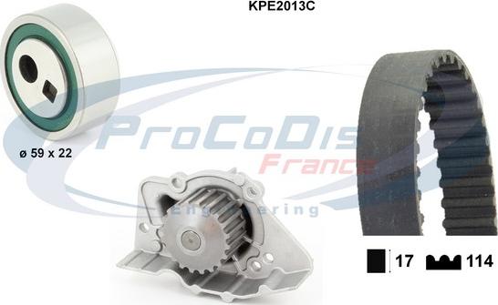 Procodis France KPE2013C - Водяний насос + комплект зубчатого ременя avtolavka.club