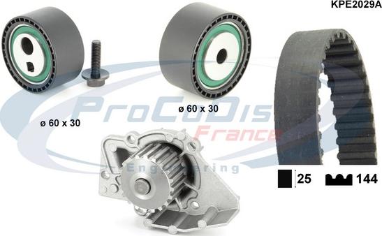 Procodis France KPE2029A - Водяний насос + комплект зубчатого ременя avtolavka.club