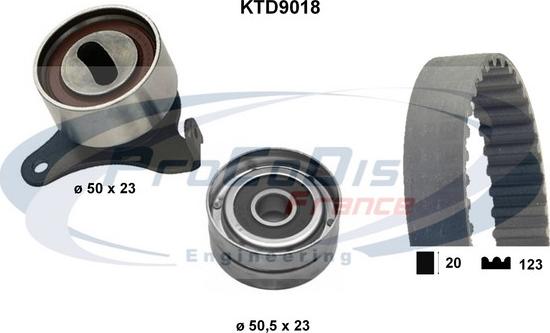 Procodis France KTD9018 - Комплект ременя ГРМ avtolavka.club