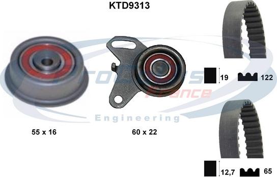 Procodis France KTD9313 - Комплект ременя ГРМ avtolavka.club