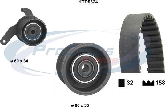 Procodis France KTD9324 - Комплект ременя ГРМ avtolavka.club