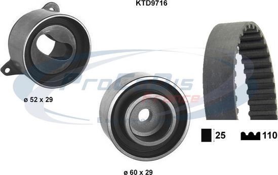 Procodis France KTD9716 - Комплект ременя ГРМ avtolavka.club