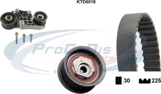 Procodis France KTD6018 - Комплект ременя ГРМ avtolavka.club