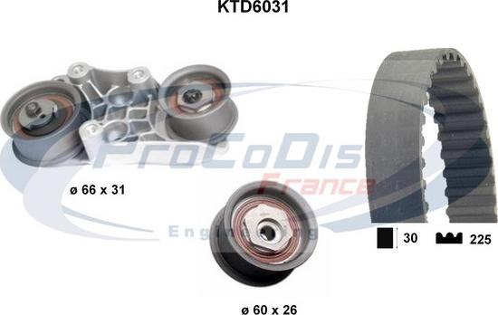 Procodis France KTD6031 - Комплект ременя ГРМ avtolavka.club