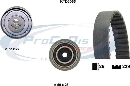 Procodis France KTD3065 - Комплект ременя ГРМ avtolavka.club