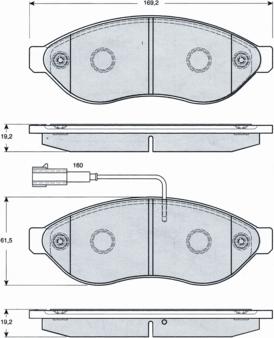 Procodis France PF1439 - Гальмівні колодки, дискові гальма avtolavka.club