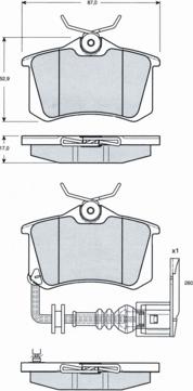 Procodis France PF1615 - Гальмівні колодки, дискові гальма avtolavka.club