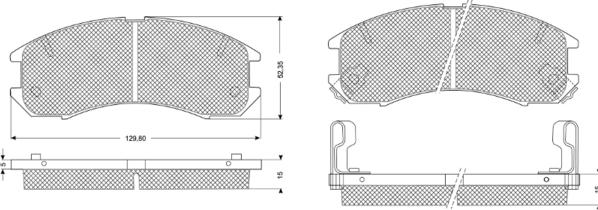 Procodis France PF1056 - Гальмівні колодки, дискові гальма avtolavka.club