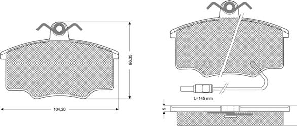 Procodis France PF10581 - Гальмівні колодки, дискові гальма avtolavka.club