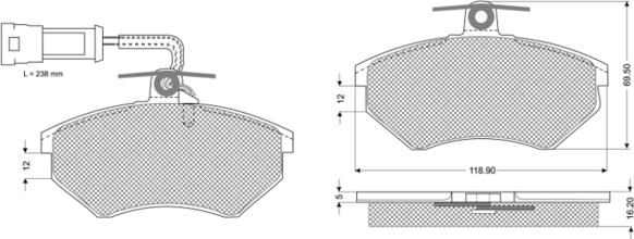 Procodis France PF10631 - Гальмівні колодки, дискові гальма avtolavka.club