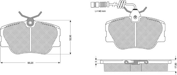 Procodis France PF10381 - Гальмівні колодки, дискові гальма avtolavka.club