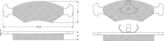 Procodis France PF1028 - Гальмівні колодки, дискові гальма avtolavka.club