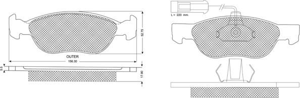 Procodis France PF1187 - Гальмівні колодки, дискові гальма avtolavka.club