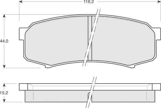 Procodis France PF1383 - Гальмівні колодки, дискові гальма avtolavka.club