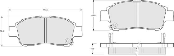 Procodis France PF1387 - Гальмівні колодки, дискові гальма avtolavka.club