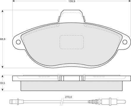 Procodis France PF1335 - Гальмівні колодки, дискові гальма avtolavka.club