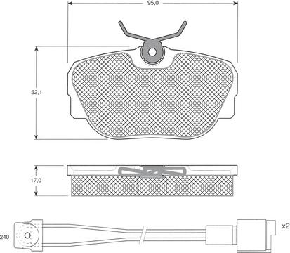 Procodis France PF12201 - Гальмівні колодки, дискові гальма avtolavka.club