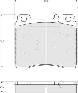 BENDIX 571477 - Гальмівні колодки, дискові гальма avtolavka.club