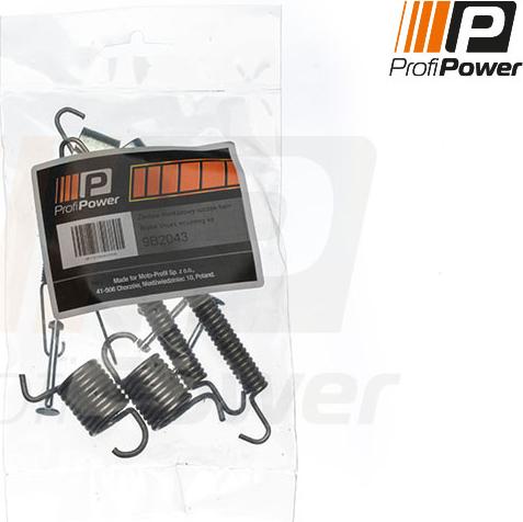 ProfiPower 9B2043 - Комплектуючі, барабанний гальмівний механізм avtolavka.club