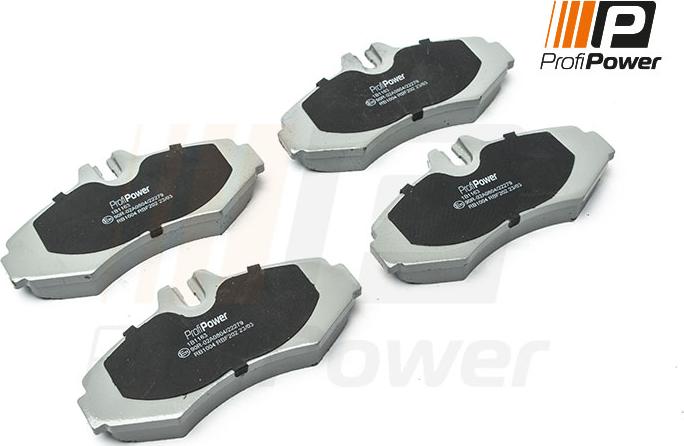 ProfiPower 1B1163 - Гальмівні колодки, дискові гальма avtolavka.club