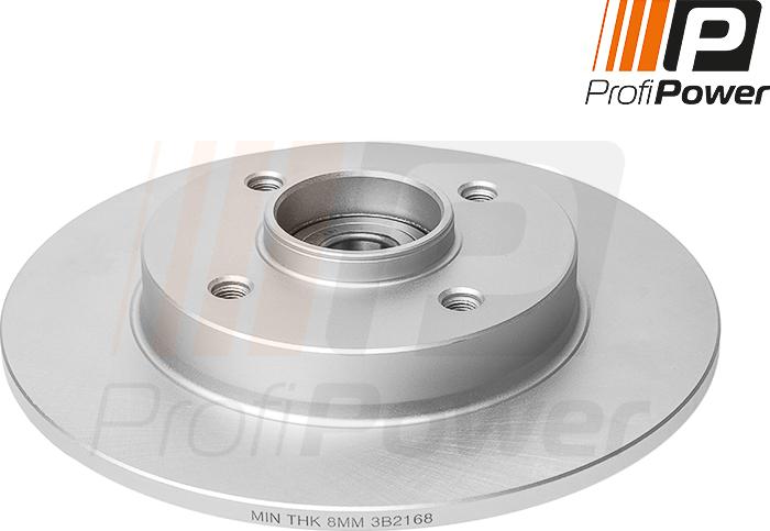 ProfiPower 3B2168 - Гальмівний диск avtolavka.club