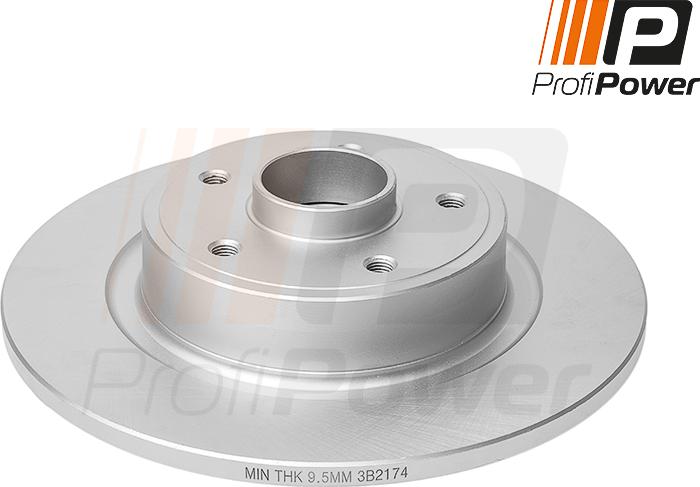 ProfiPower 3B2174 - Гальмівний диск avtolavka.club