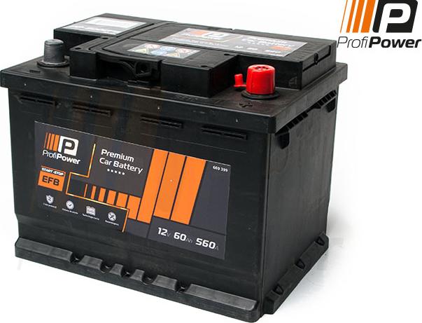 ProfiPower PP-600 EFB - Стартерна акумуляторна батарея, АКБ avtolavka.club