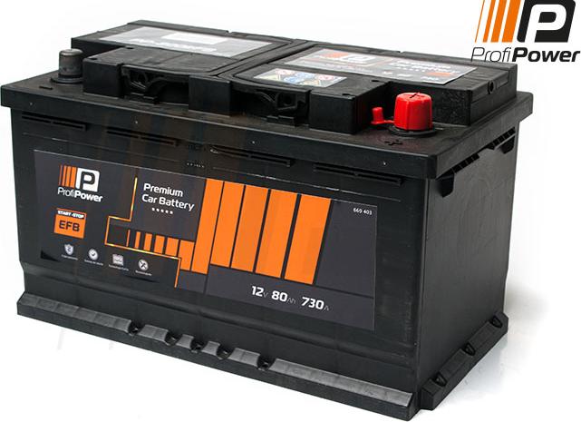 ProfiPower PP-800 EFB - Стартерна акумуляторна батарея, АКБ avtolavka.club