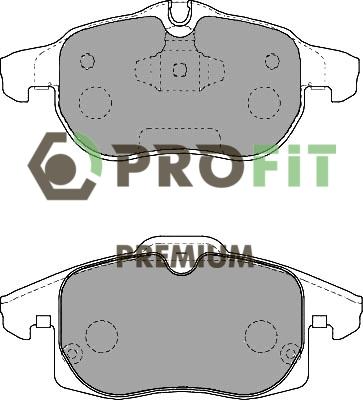 Profit 5005-1520 - Гальмівні колодки, дискові гальма avtolavka.club