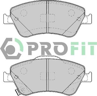 Profit 5000-4046 - Гальмівні колодки, дискові гальма avtolavka.club