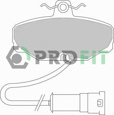 Profit 5000-0408 - Гальмівні колодки, дискові гальма avtolavka.club