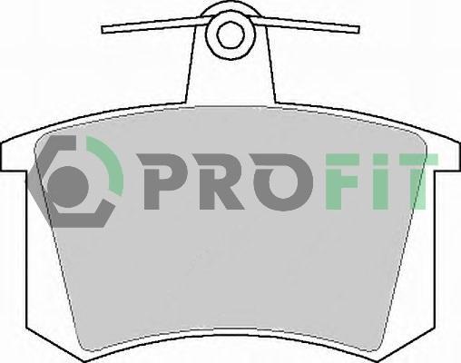 Profit 5000-0222 - Гальмівні колодки, дискові гальма avtolavka.club