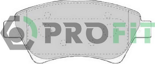 Profit 5000-1544 - Гальмівні колодки, дискові гальма avtolavka.club