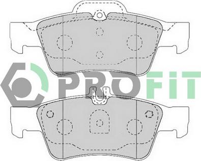 Profit 5000-1526 C - Гальмівні колодки, дискові гальма avtolavka.club