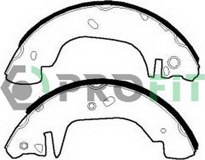 Profit 5001-0542 - Комплект гальм, барабанний механізм avtolavka.club