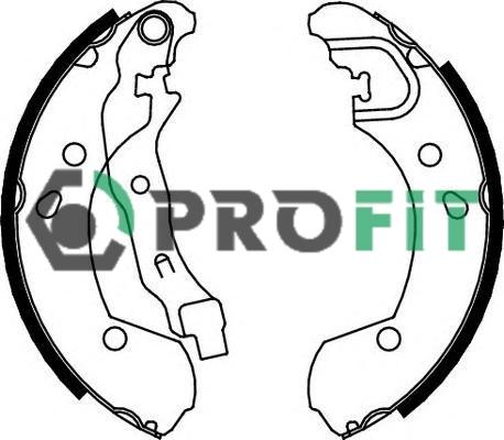 Profit 5001-0649 - Комплект гальм, барабанний механізм avtolavka.club