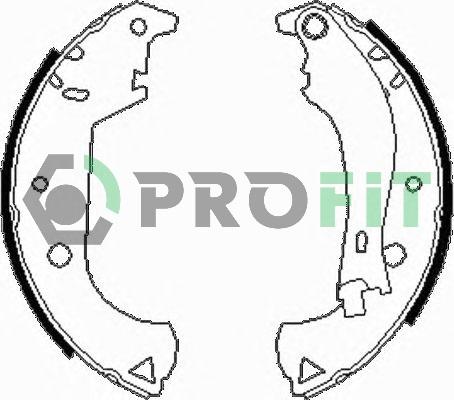 Profit 5001-0604 - Комплект гальм, барабанний механізм avtolavka.club