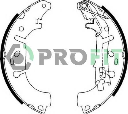 Profit 5001-0682 - Комплект гальм, барабанний механізм avtolavka.club