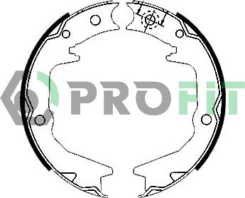 Profit 5001-0011 - Комплект гальм, барабанний механізм avtolavka.club