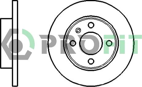 Profit 5010-0875 - Гальмівний диск avtolavka.club