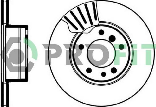 Profit 5010-0211 - Гальмівний диск avtolavka.club