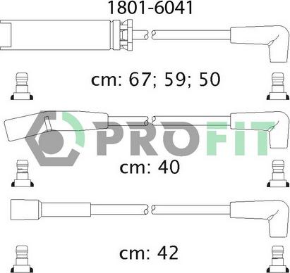 Profit 1801-6041 - Комплект проводів запалювання avtolavka.club