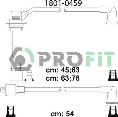 Profit 1801-0459 - Комплект проводів запалювання avtolavka.club