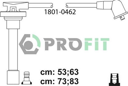 Profit 1801-0462 - Комплект проводів запалювання avtolavka.club