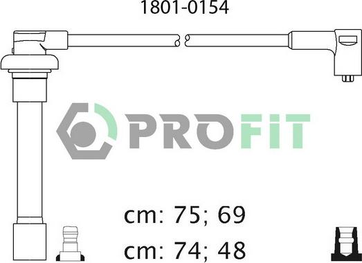 Profit 1801-0154 - Комплект проводів запалювання avtolavka.club