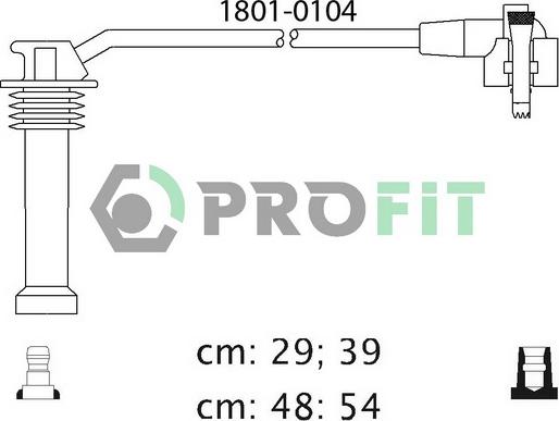 Profit 1801-0104 - Комплект проводів запалювання avtolavka.club