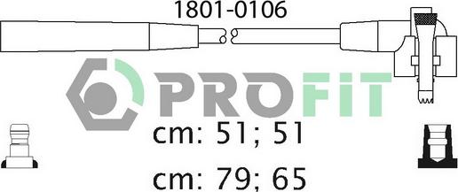 Profit 1801-0106 - Комплект проводів запалювання avtolavka.club