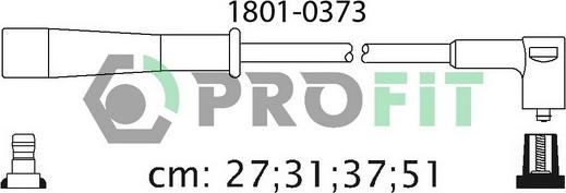 Profit 1801-0373 - Комплект проводів запалювання avtolavka.club