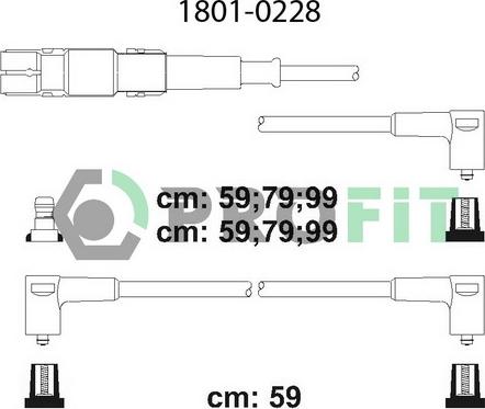 Profit 1801-0228 - Комплект проводів запалювання avtolavka.club